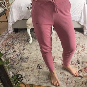 Nike pink drawstring joggers